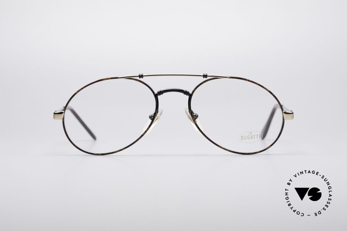 Bugatti 18557 80er Herren Vintage Brille, sehr elegante Designer-Brillenfasung von Bugatti, Passend für Herren