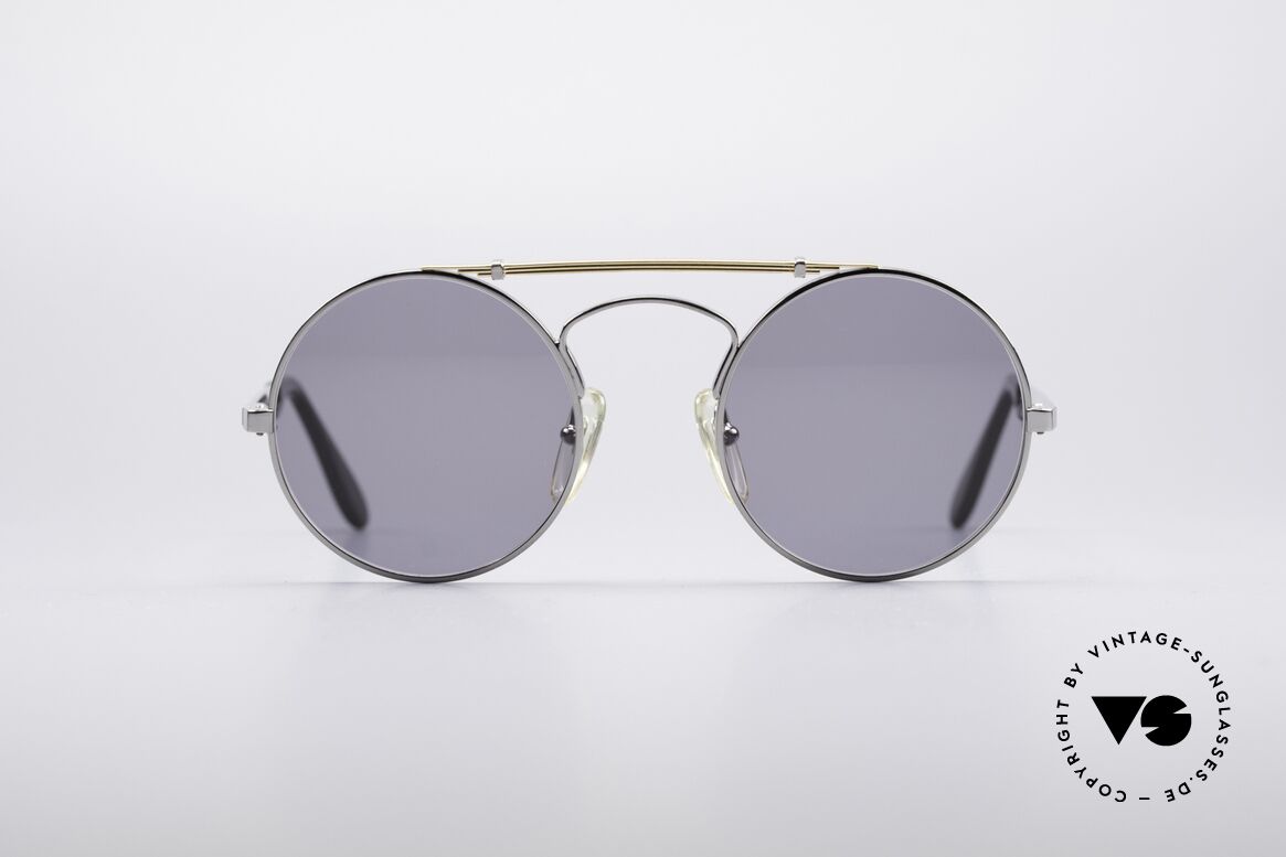 Bugatti 11726 Runde Luxus Sonnenbrille, enorm seltene Ettore BUGATTI vintage Sonnenbrille, Passend für Herren