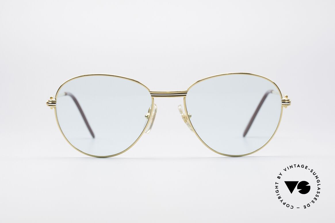 Cartier S Brillants 0,20 ct Diamanten Sonnenbrille, runde Cartier Luxus-Sonnenbrille in Größe 55°18, Passend für Damen