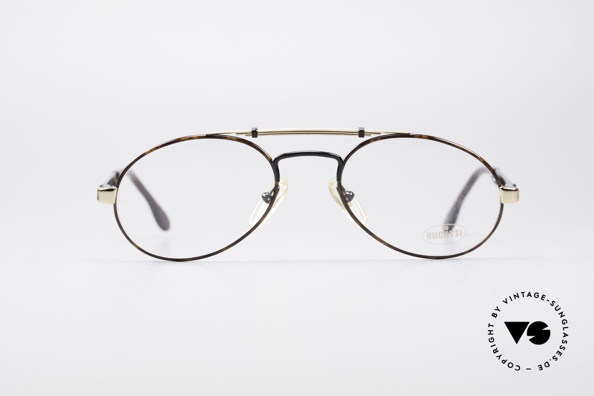 Bugatti 16957 Seltene 80er Vintage Brille, sehr elegante Designer-Brillenfasung von Bugatti, Passend für Herren