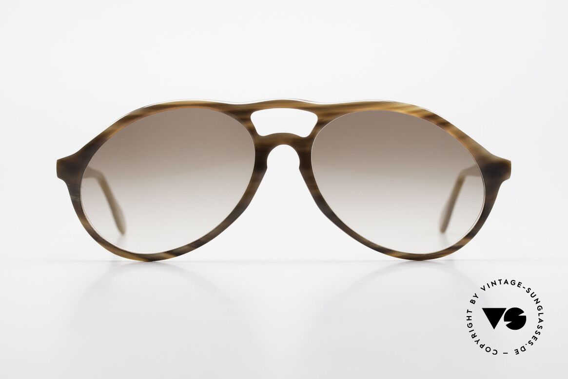 Bugatti 64852 Echt Büffelhorn Brille Vintage, extrem seltenes Designerstück aus echtem Büffelhorn, Passend für Herren