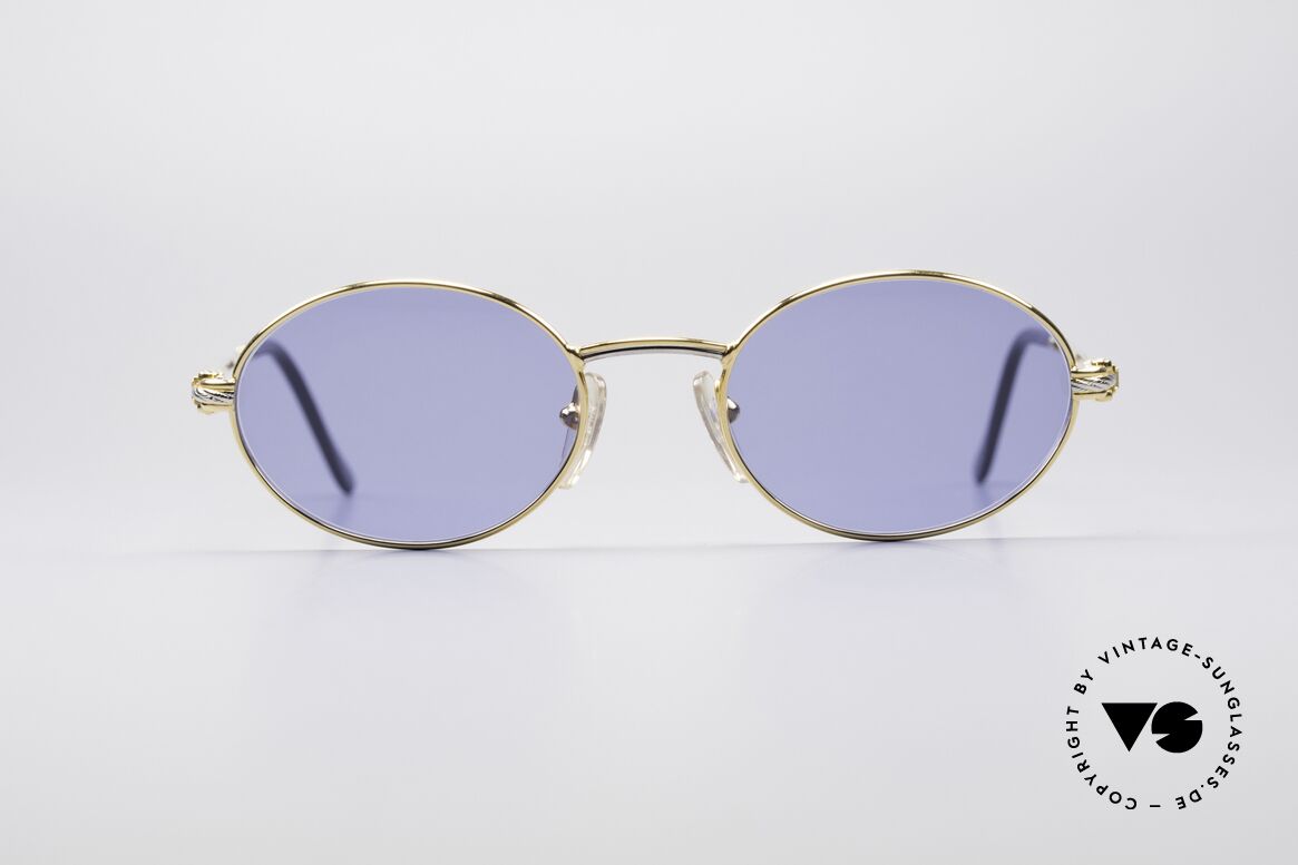 Fred Ketch Ovale Luxus Segler Brille, einmalige Designerbrille von Fred, Paris aus den 80ern, Passend für Herren