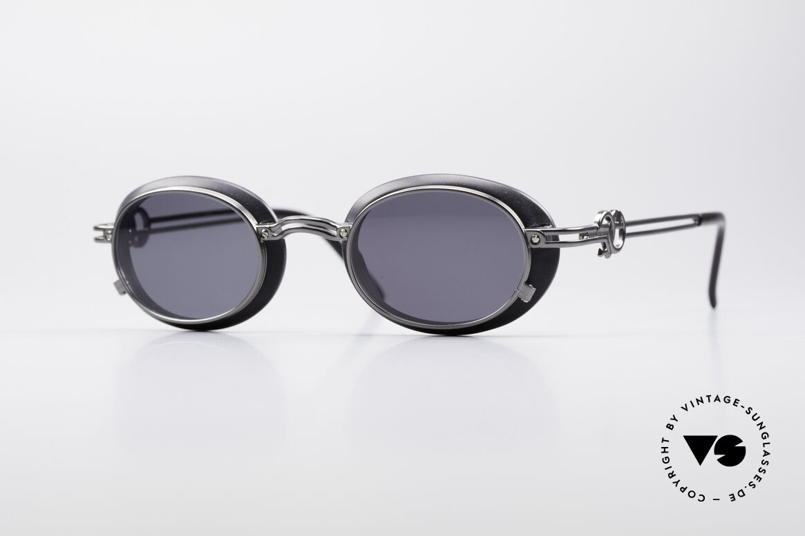 Jean Paul Gaultier 58-5201 Rare Steampunk Brille 90er, extravagante Jean P. GAULTIER vintage Sonnenbrille, Passend für Herren und Damen