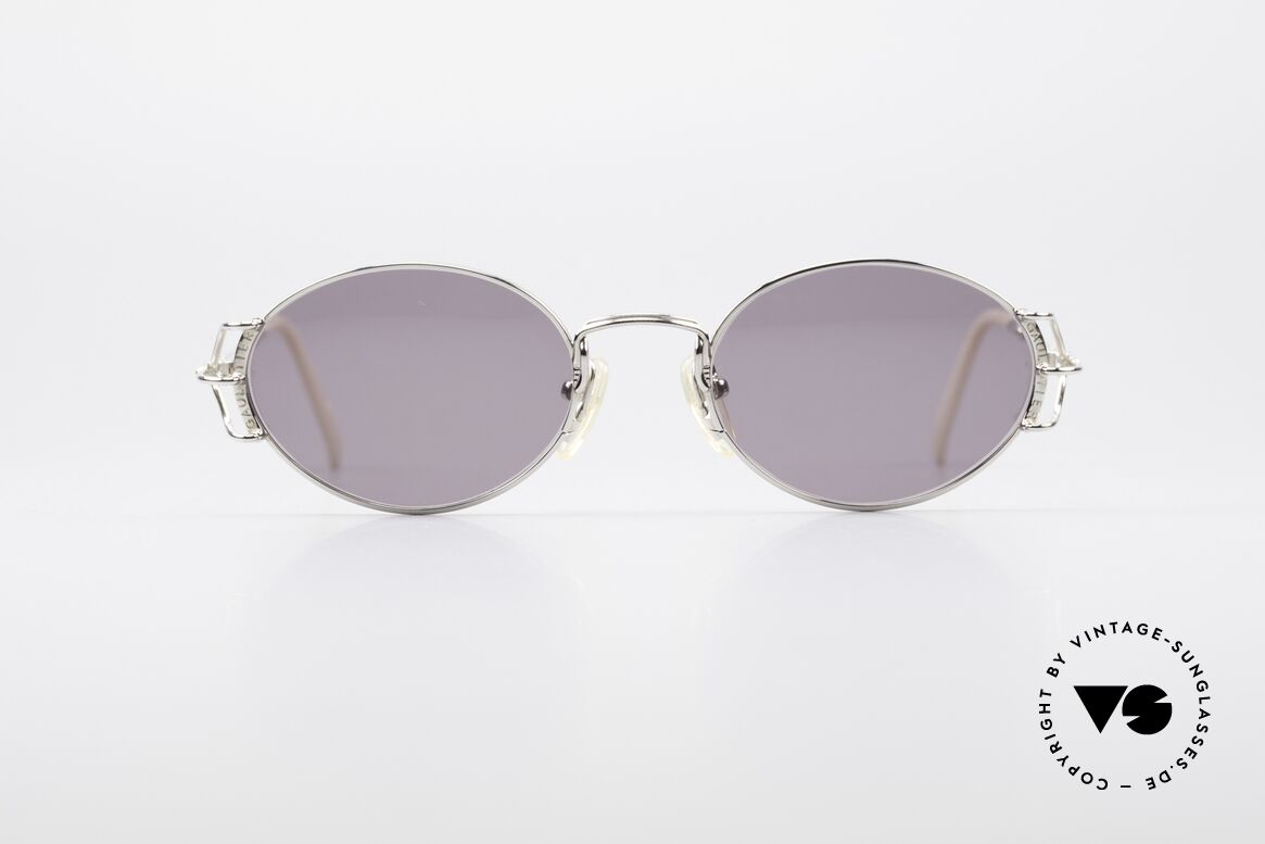 Jean Paul Gaultier 55-6104 Ähnlich Tupac JPG Sonnenbrille, ovale 1990er Jean Paul Gaultier Designer-Sonnenbrille, Passend für Herren und Damen