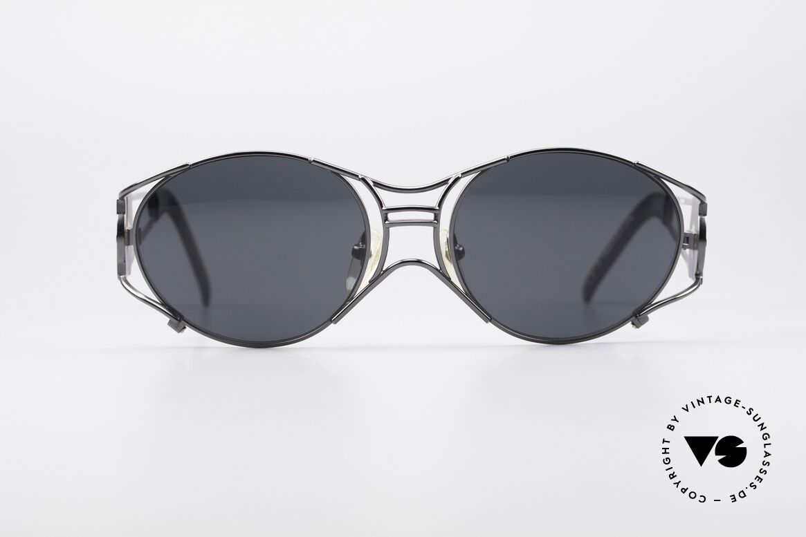 Jean Paul Gaultier 58-6101 Steampunk 90er Sonnenbrille, mechanisches JPG Industrie-Design von 1997/1998, Passend für Herren und Damen