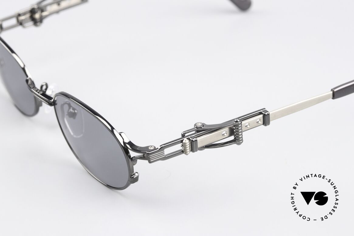 Jean Paul Gaultier 56-0020 Ovale Gürtelschnalle Brille, verstellbare Bügel in Form einer Gürtelschnalle; genial!, Passend für Herren