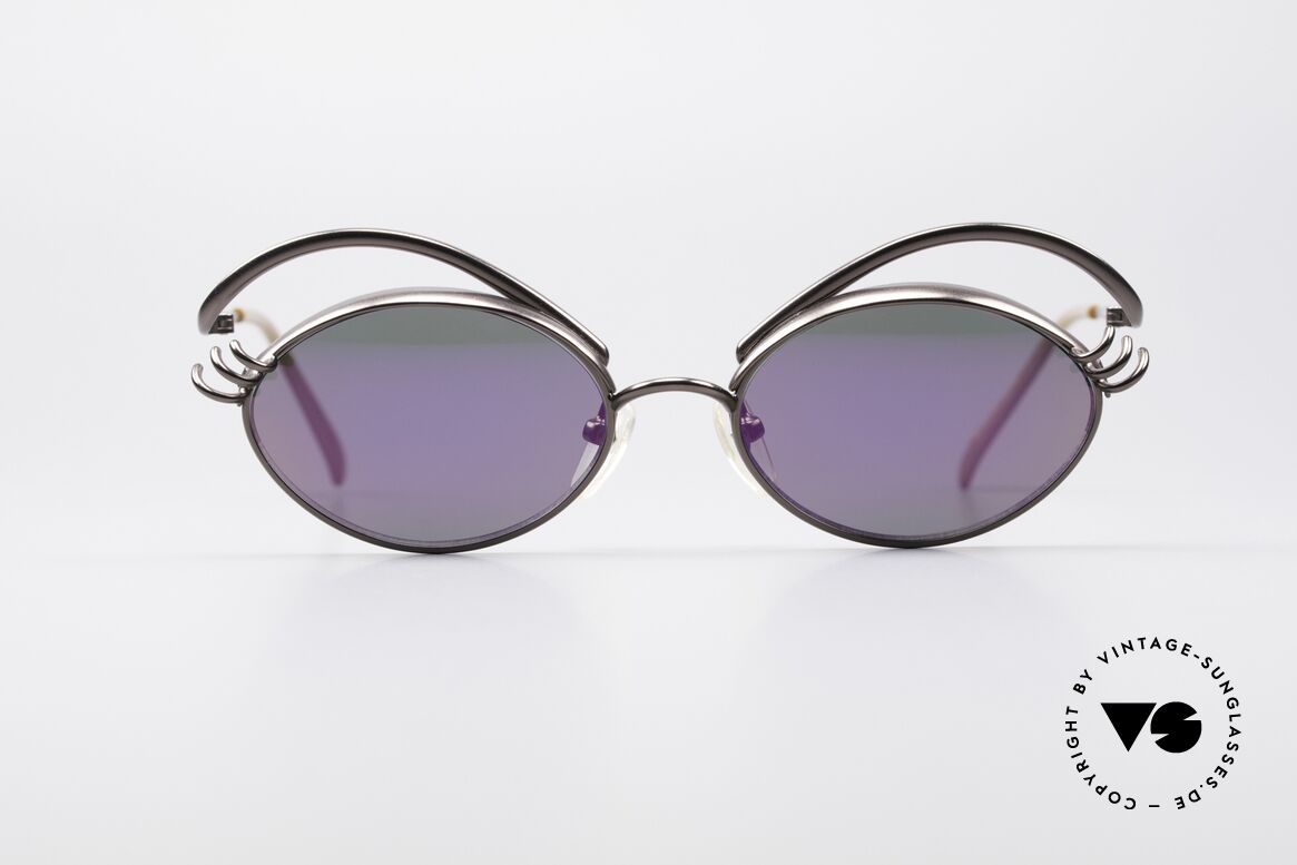 Jean Paul Gaultier 56-6107 Haute Couture Damen Brille, einfallsreiche Designersonnenbrille von J.P. Gaultier, Passend für Damen