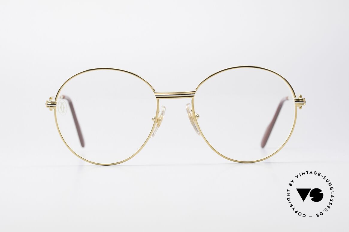 Cartier Round Panto Customized Special Edition, einzigartige Cartier vintage Brille in runder Panto-Form, Passend für Herren