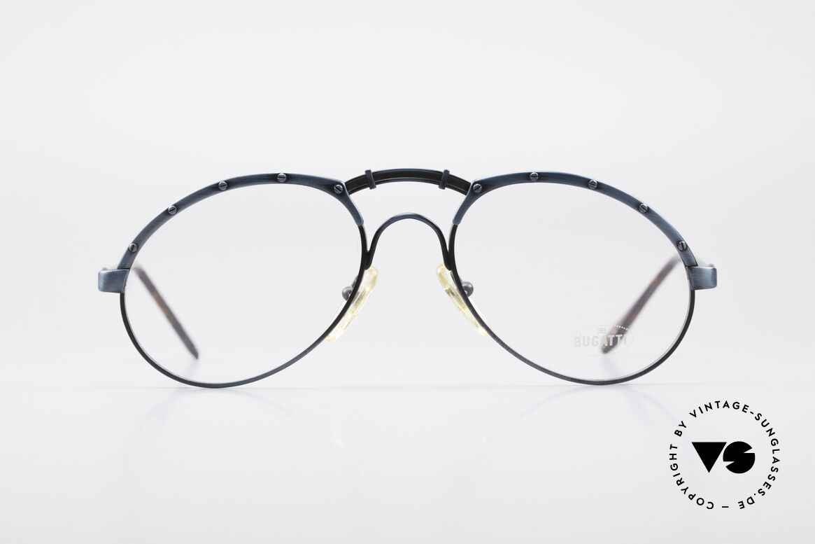 Bugatti 12028 Seltene 80er Vintage Brille, sehr elegante Designer-Brillenfasung von Bugatti, Passend für Herren