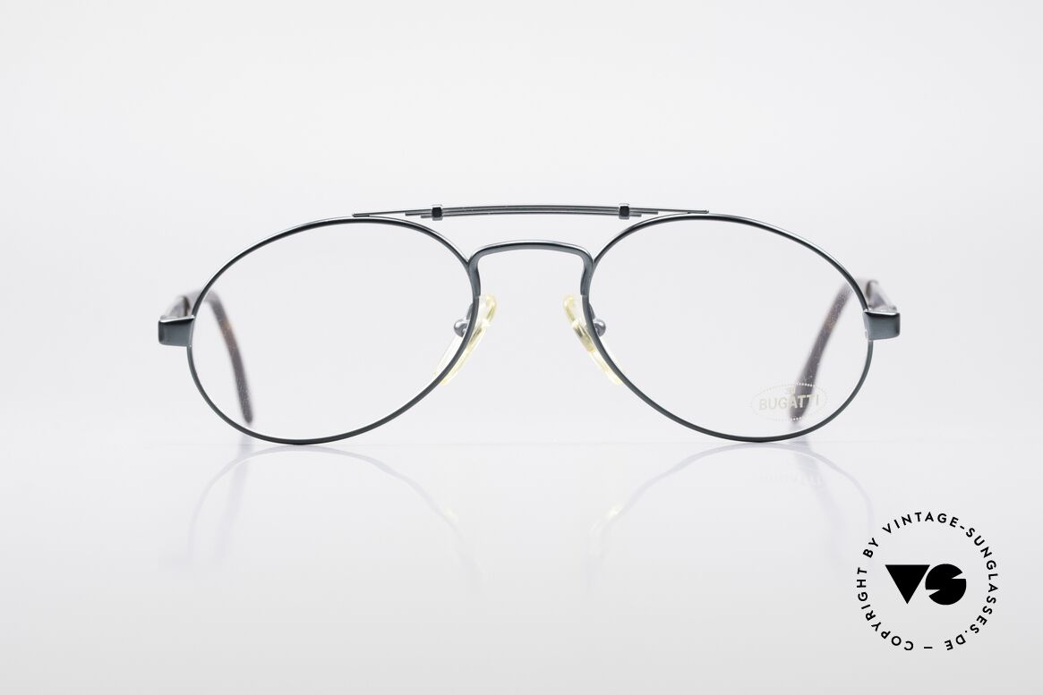 Bugatti 16918 80er Luxus Designer Brille, sehr edle Bugatti Luxus-Brillenfassung aus den 80ern, Passend für Herren