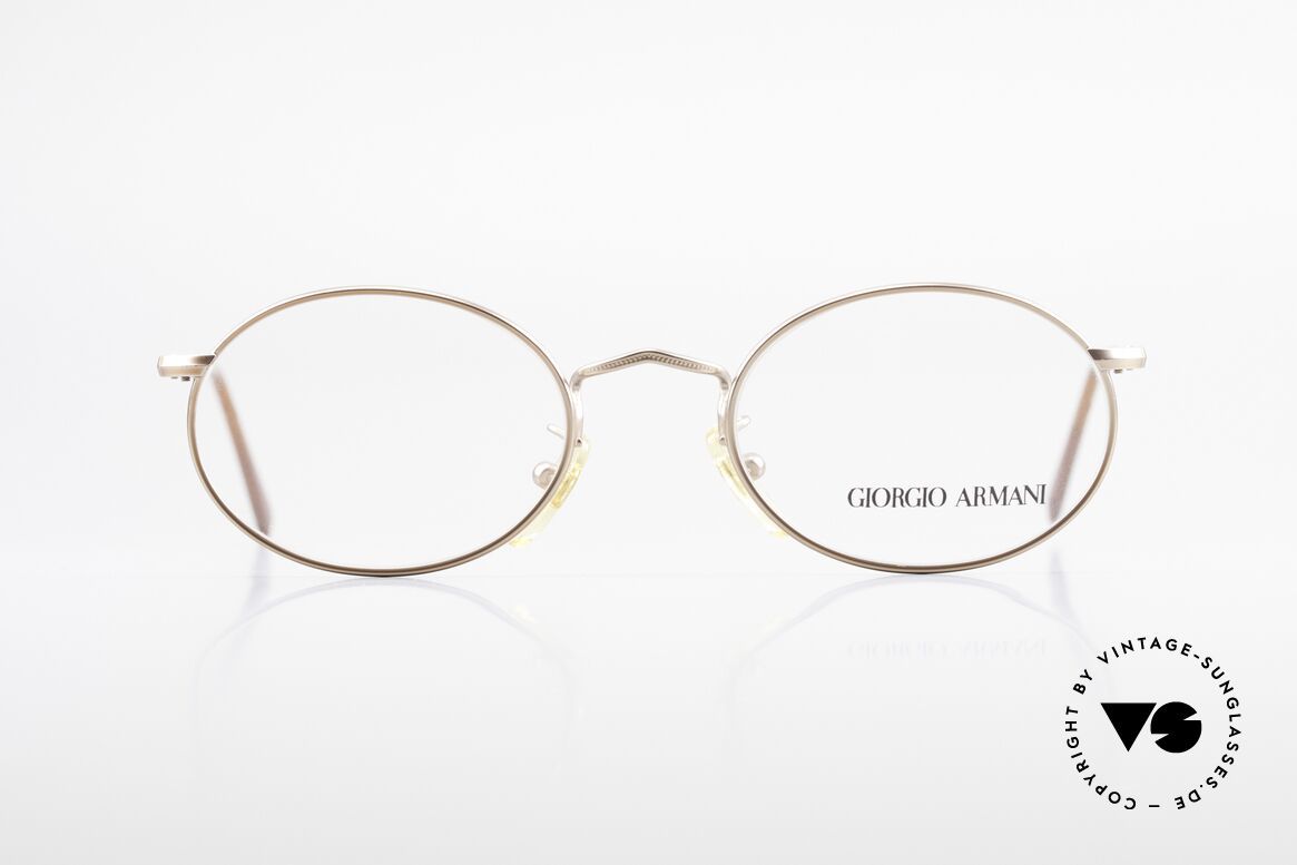 Giorgio Armani 131 Vintage Fassung Ovale Brille, ovale GIORGIO Armani vintage Designer-Fassung, Passend für Herren und Damen