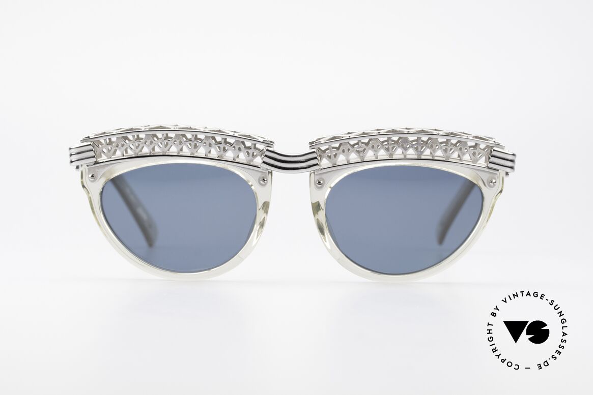 Jean Paul Gaultier 56-0271 Eifelturm Rihanna Sonnenbrille, vintage Designersonnenbrille von J.P.Gaultier, Passend für Damen