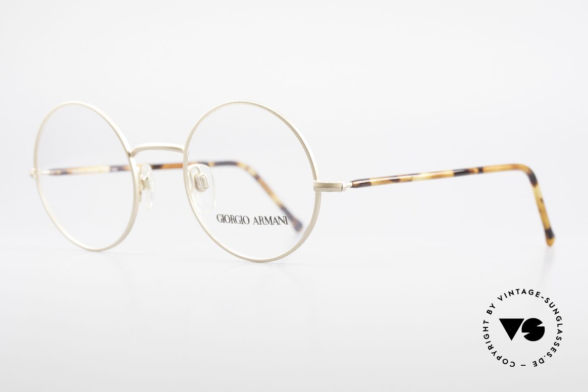 Giorgio Armani 117 80er Brille Zeitlos Rund, runde Form in Größe 48-23; ein absoluter Klassiker, Passend für Herren und Damen