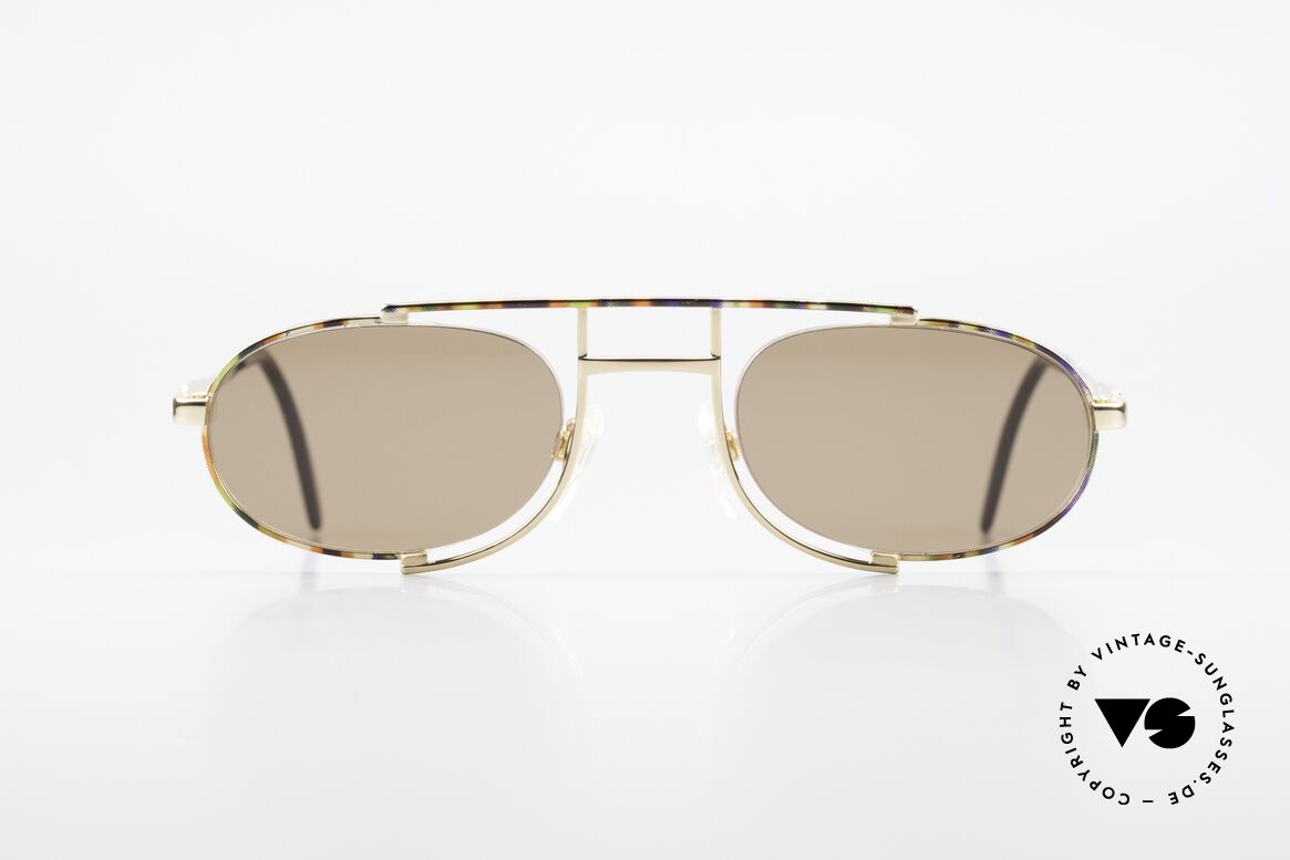 Cazal 753 Ovale Designer Sonnenbrille, ovale VINTAGE Sonnenbrille von CAZAL von 1992, Passend für Herren