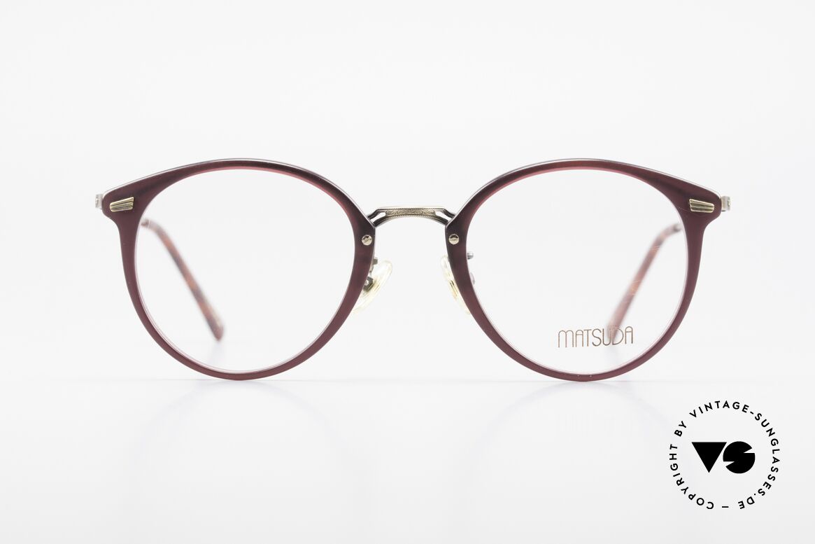 Matsuda 2836 Panto Stil 90er Luxus Brille, 90er Jahre vintage Designer-Sonnenbrille von MATSUDA, Passend für Herren und Damen