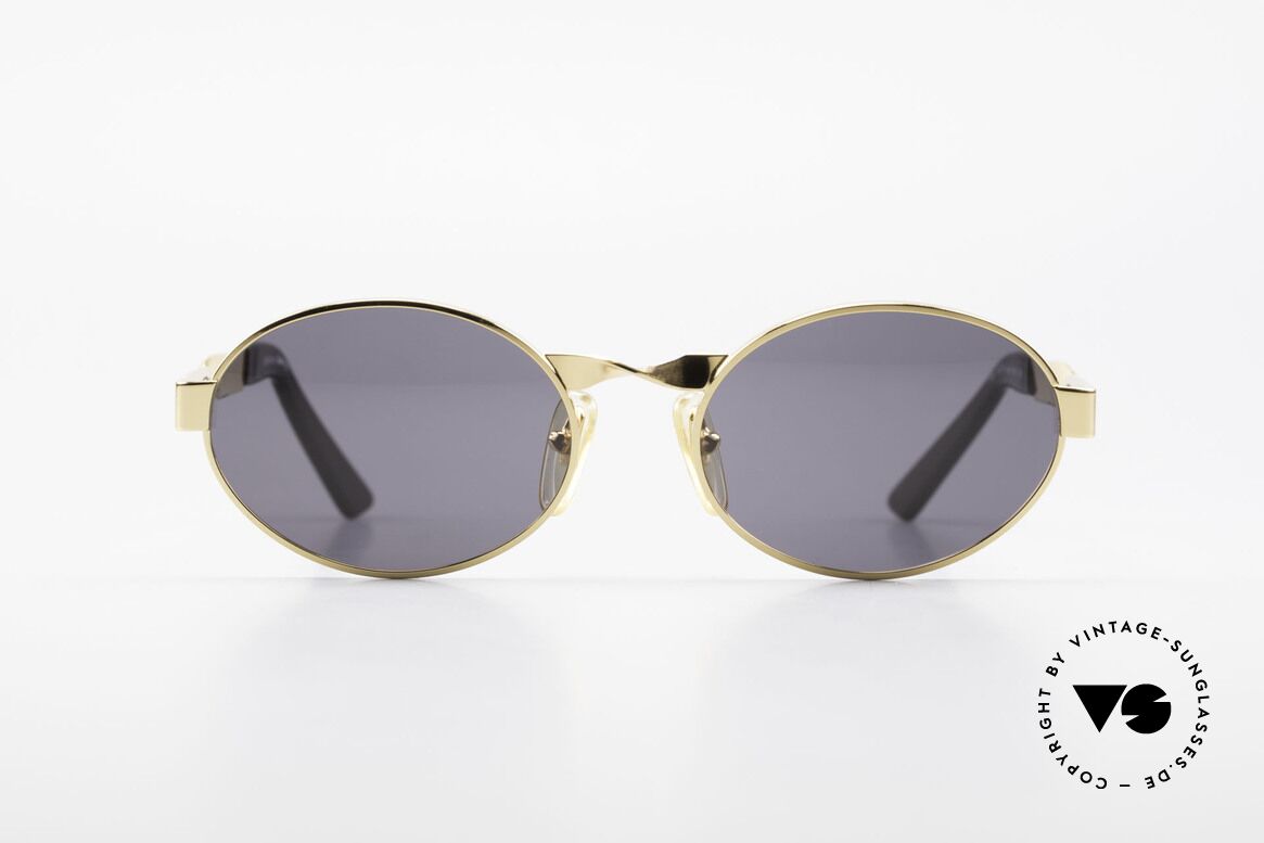 Moschino M29 Eingedrehte Sonnenbrille Oval, ovale vintage Sonnenbrille von Moschino by Persol, Passend für Damen