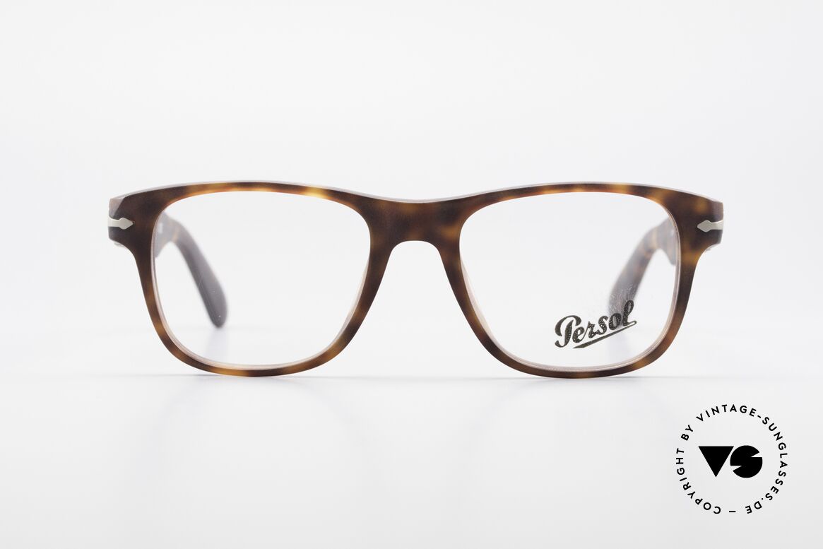 Persol 3051 Zeitlose Designer-Fassung, Persol 3051: neue markante Designerbrille, Größe 52/19, Passend für Herren und Damen