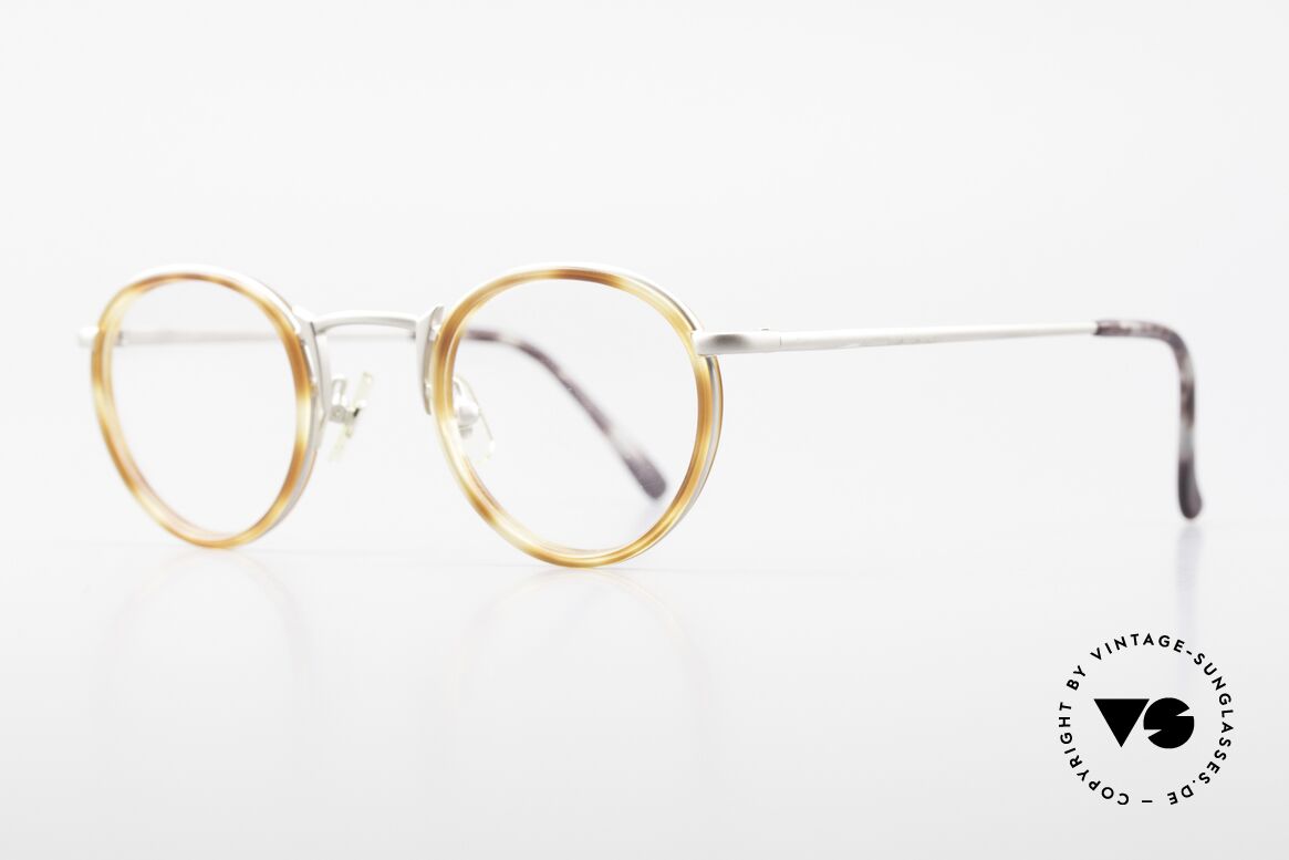 Freudenhaus Bido Runde 90er Designer Brille, zeitlos und raffiniert gleichermaßen (SMALL Größe), Passend für Herren und Damen