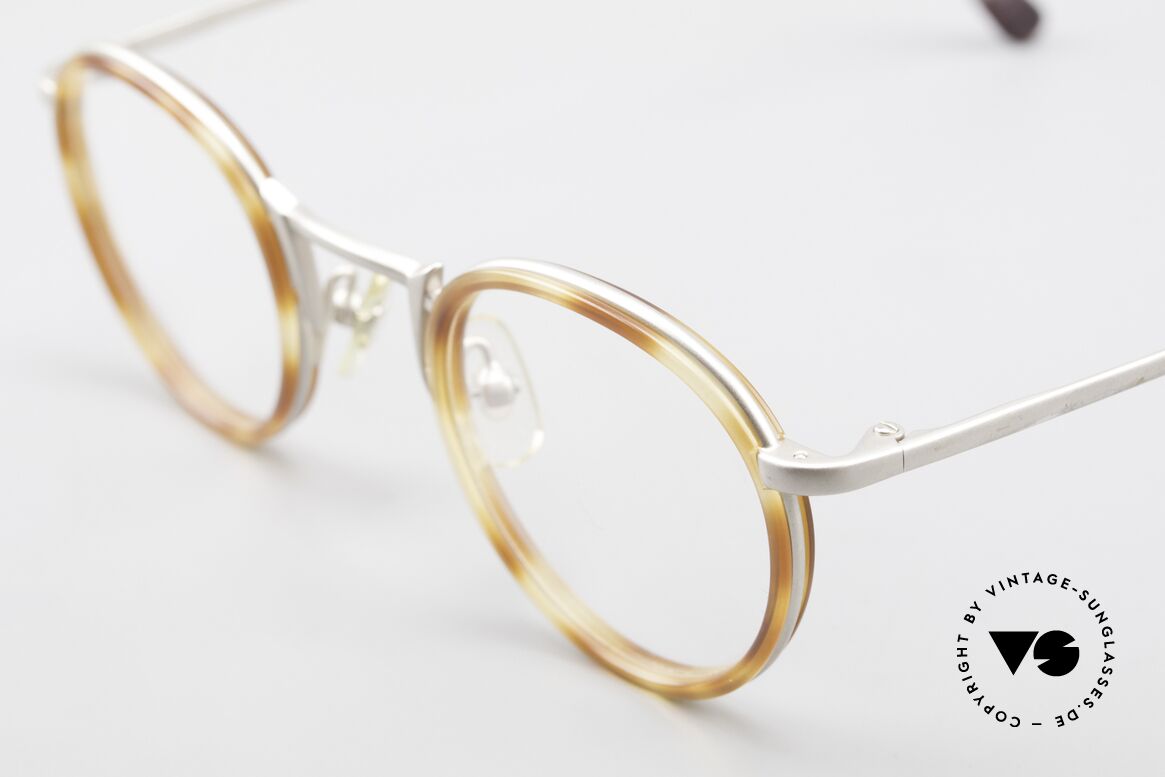 Freudenhaus Bido Runde 90er Designer Brille, ungetragen (wie alle unsere vintage Designerbrillen), Passend für Herren und Damen
