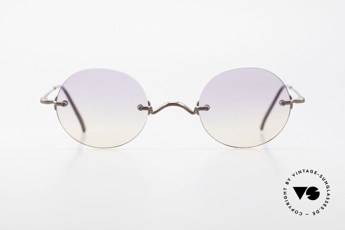 Freudenhaus Flemming Randlose Sonnenbrille Rund, randlose Sonnenbrille von FREUDENHAUS, München, Passend für Herren und Damen