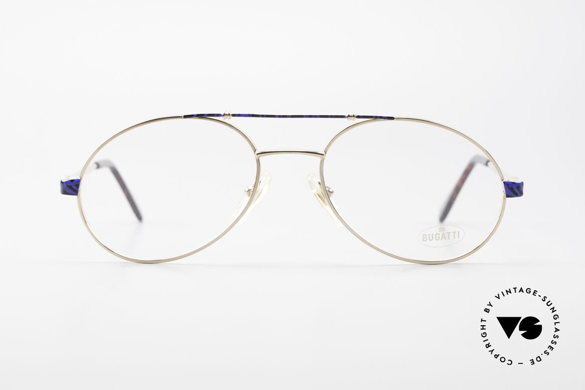 Bugatti 14818 Vergoldete 80er Vintage Brille, sehr elegante Designer-Brillenfasung von Bugatti, Passend für Herren