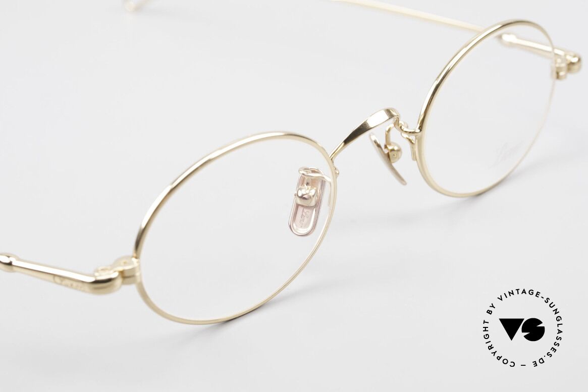 Lunor V 100 Ovale Brille 22kt Vergoldet, daher jetzt erstmalig in unserem vintage Sortiment, Passend für Herren und Damen
