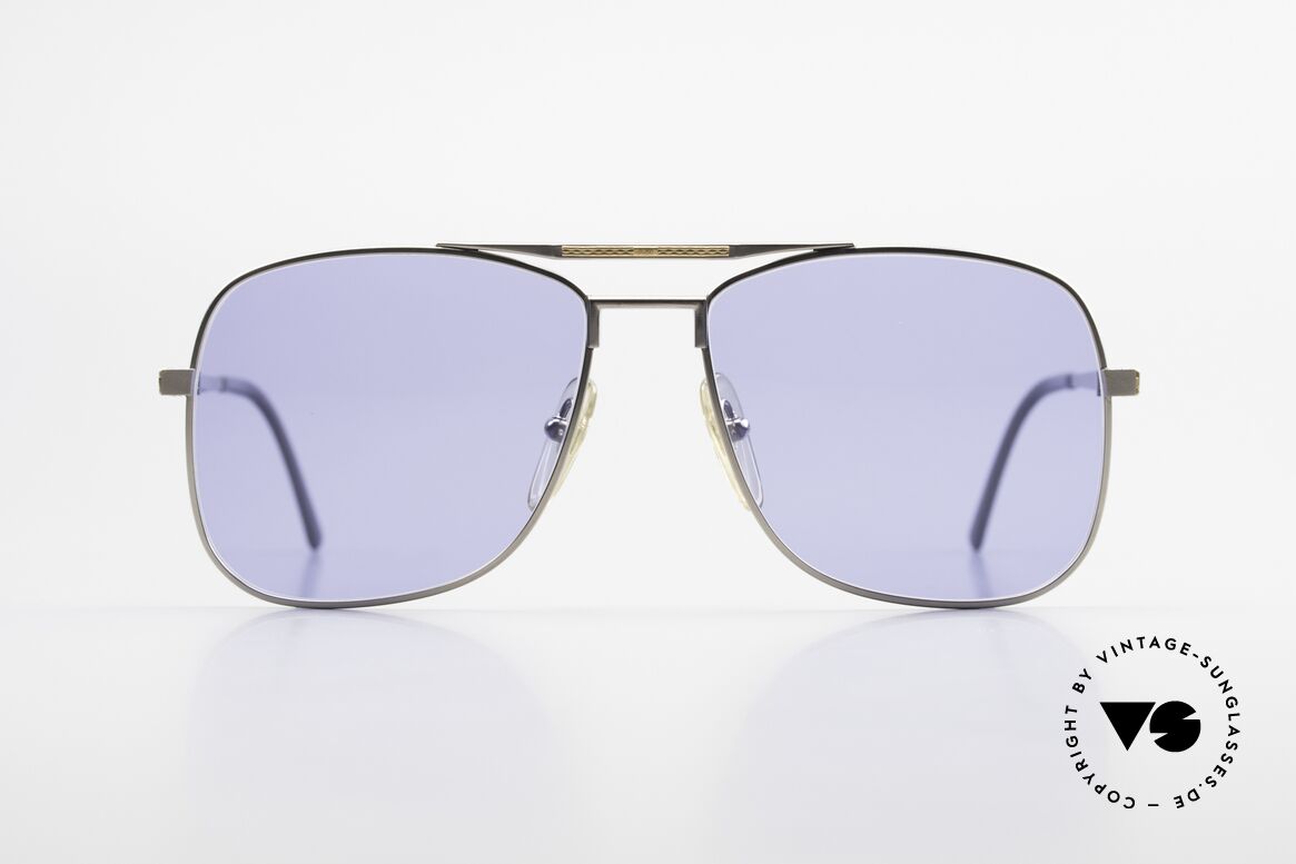 Dunhill 6038 18kt Gold Titanium 80er Brille, A. DUNHILL Titan-Sonnenbrille mit 18kt Gold-Dekor, Passend für Herren