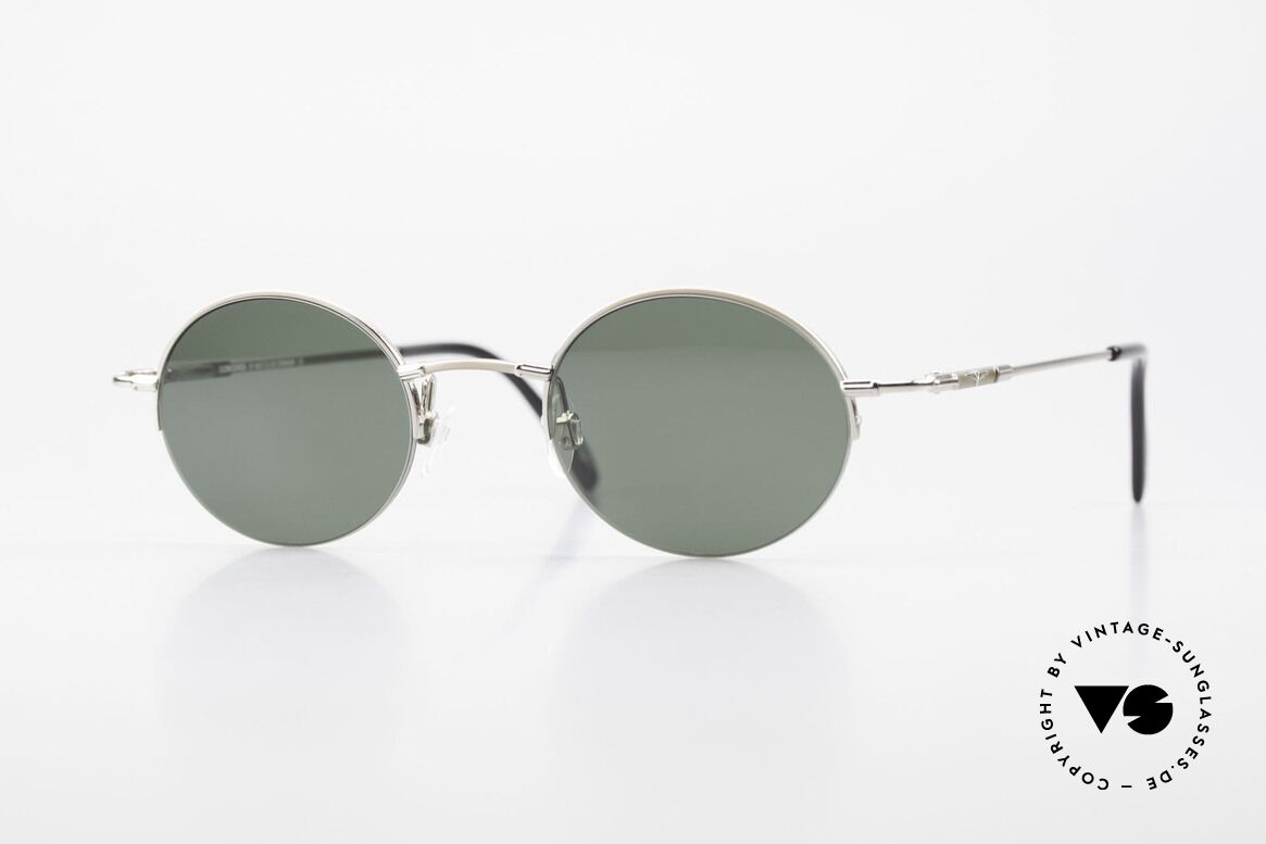 Longines 4363 Rund Ovale Sonnenbrille 90er, rund-ovale Longines Sonnenbrille aus den 90er Jahren, Passend für Herren und Damen