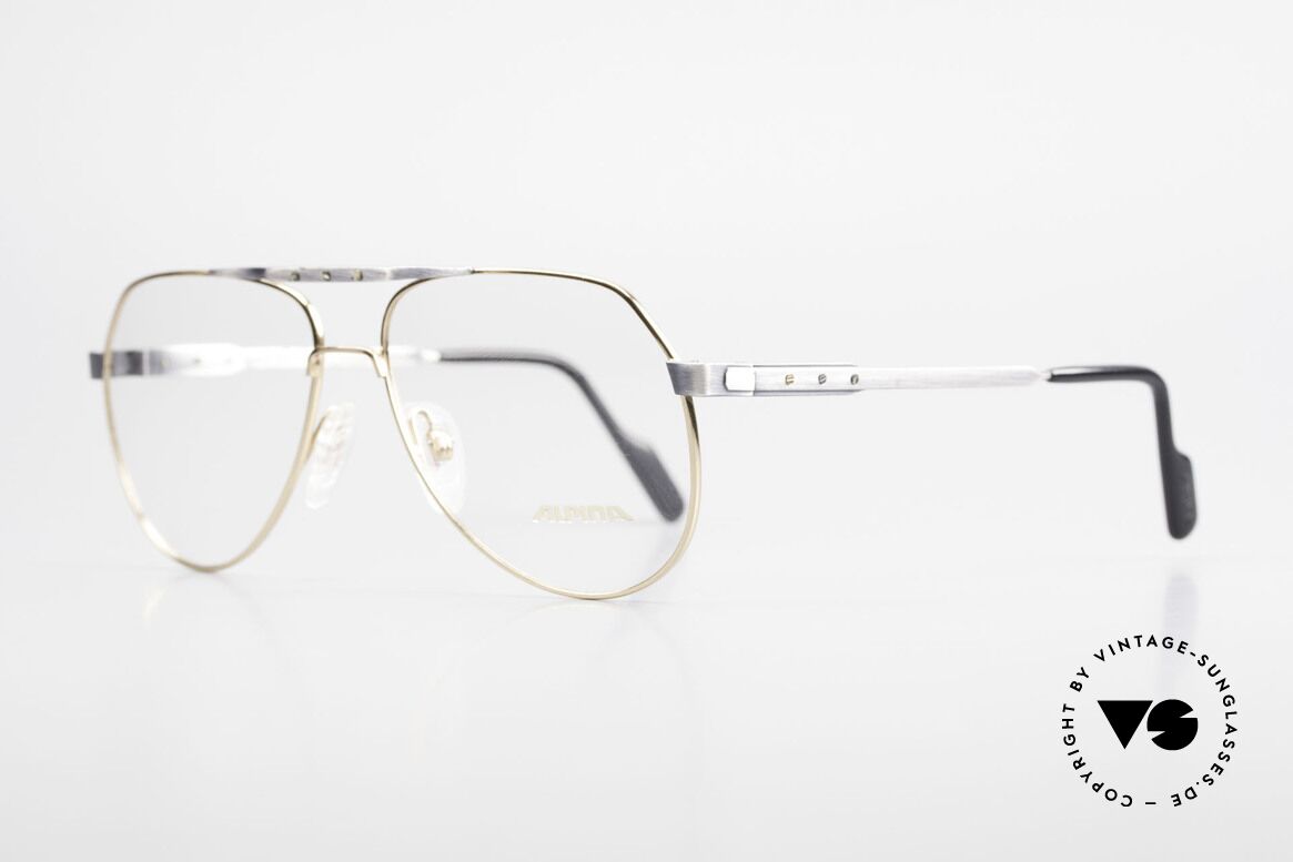 Alpina M1F770 Vintage Brille Pilotenstil 90er, eine wirklich sehr interessante "used" Lackierung, Passend für Herren