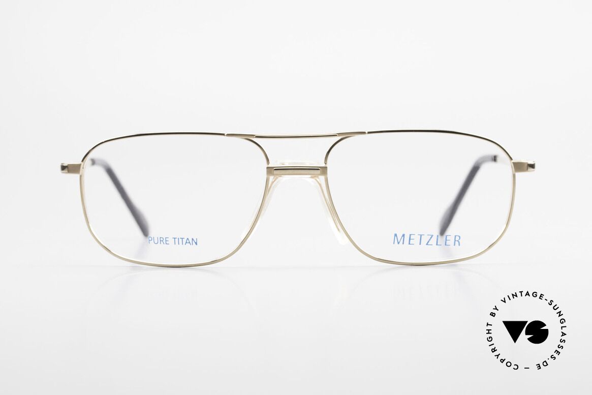 Metzler 1714 Klassische Herrenbrille Titan, Metzler Brille 1714, col. 130, Größe 56-17, 140, Passend für Herren