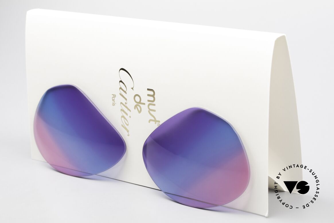 Cartier Vendome Lenses - L Tricolor Sonnengläser Galaxy, neue CR39 UV400 Kunststoff-Gläser (100% UV Schutz), Passend für Herren