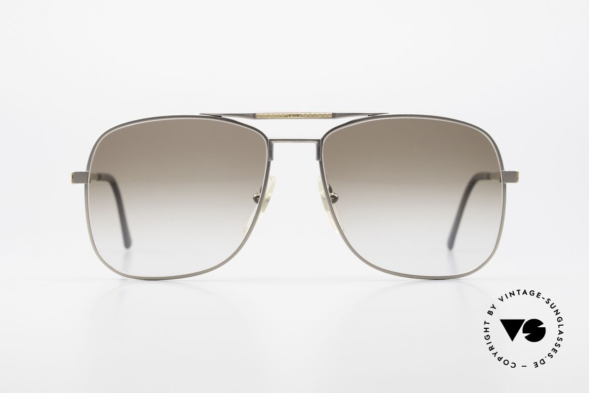 Dunhill 6038 18kt Gold Titan Sonnenbrille, A. DUNHILL Titan-Sonnenbrille mit 18kt Gold-Dekor, Passend für Herren