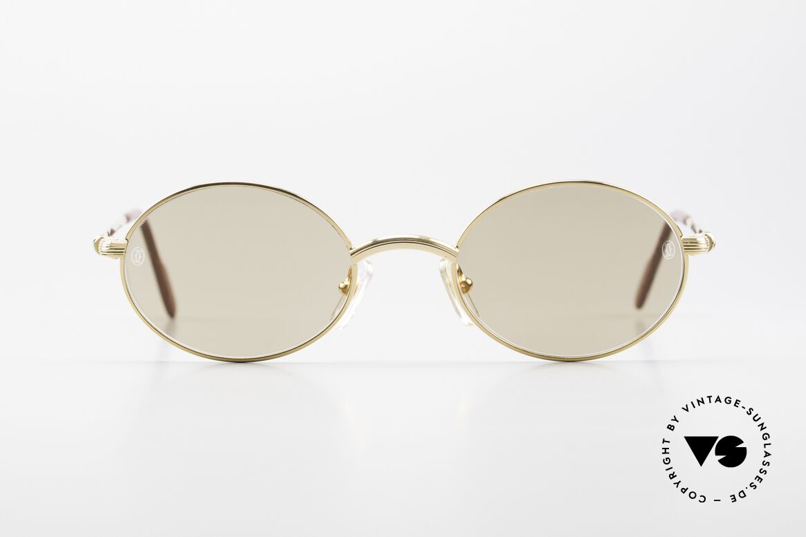 Cartier Sorbonne Ovale Luxus Vintagebrille 90er, edles & zeitloses Design in Größe 49°20, 130mm, Passend für Herren und Damen