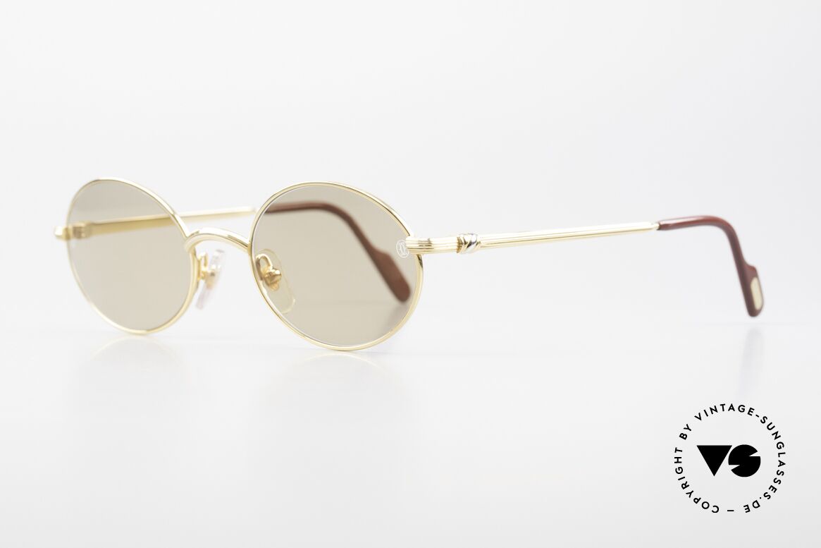 Cartier Sorbonne Ovale Luxus Vintagebrille 90er, "Sorbonne" = Synonym für die Pariser Universität, Passend für Herren und Damen