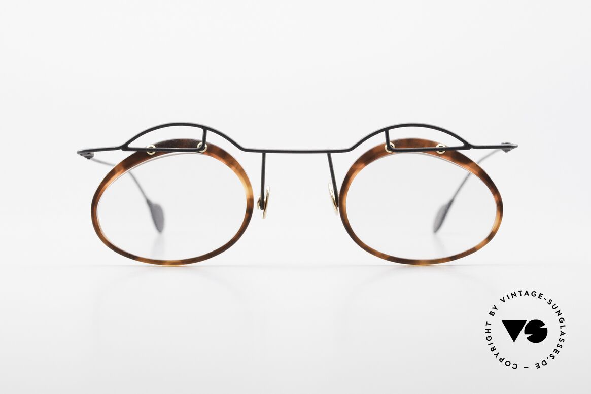 Paul Chiol 06 Kunstvolle Designerbrille 90er, vintage Paul Chiol Designer-Brille der frühen 90er, Passend für Herren und Damen