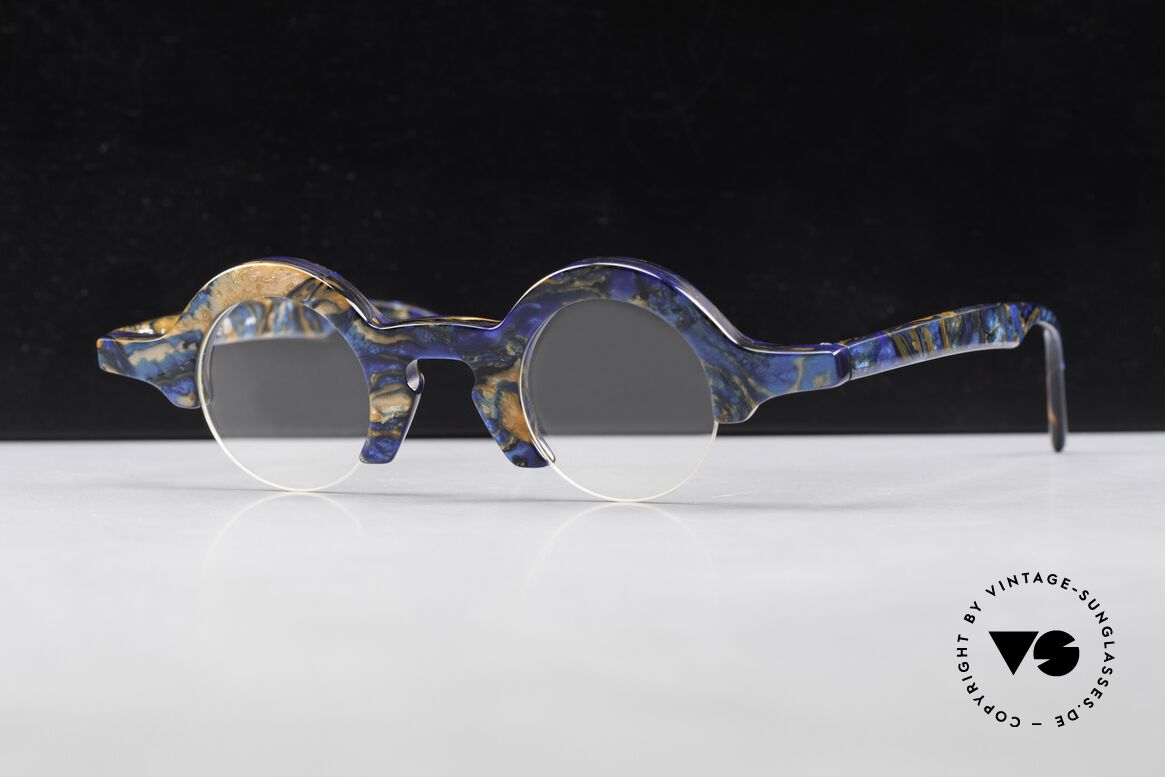 Proksch's A2 Runde 90er Brille Futuristisch, Größe: medium, Passend für Herren und Damen