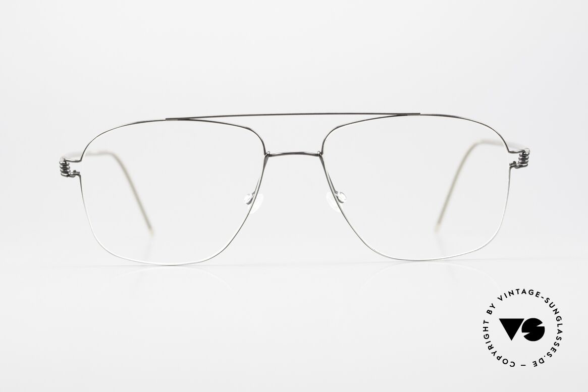 Lindberg Mikkel Air Titan Rim Eckige Herrenbrile Aviator Stil, Lindberg Herrenbrille aus der Air Titanium Rim Serie, Passend für Herren