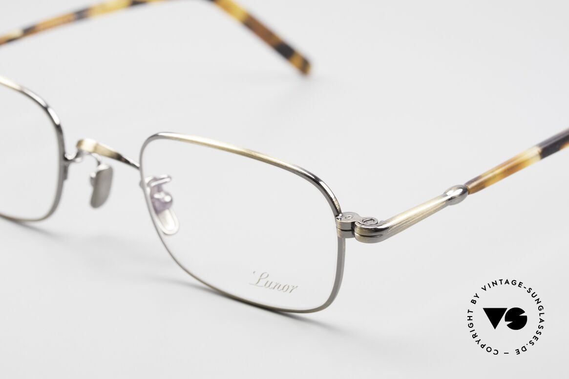 Lunor VA 109 Klassische Brille Für Herren AG, Größe 49/24 in AG = "antik gold" mit 140mm Bügel, Passend für Herren