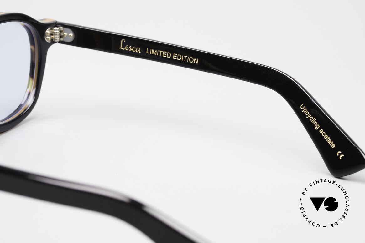 Lesca Brut Panto 8mm Sonnenbrille Limited Acetat, ungetragenes Kultmodell mit Mineral-Sonnengläsern, Passend für Herren und Damen