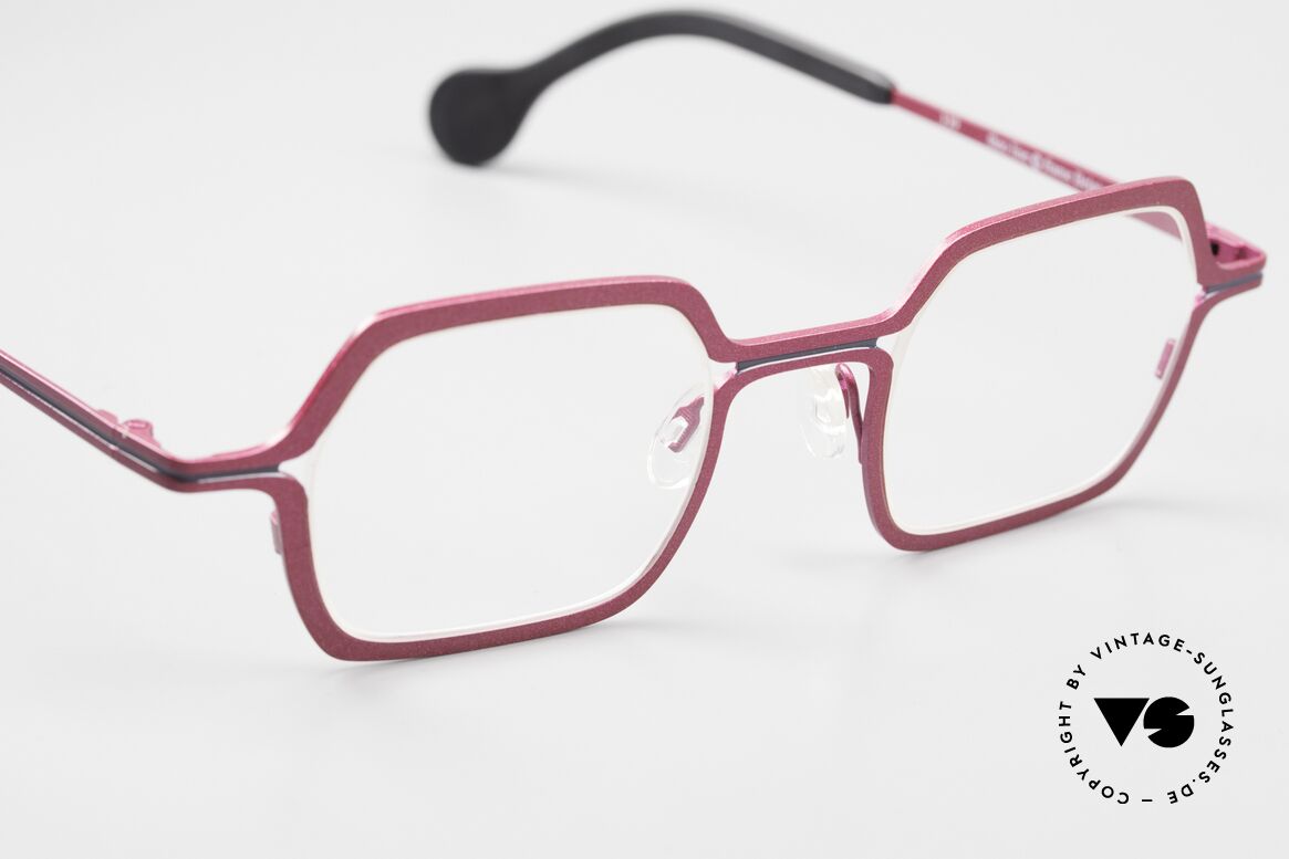 Theo Belgium Line Damenbrille Pink Metallic, ungetragen (wie alle unsere vintage Theo Brillen), Passend für Damen