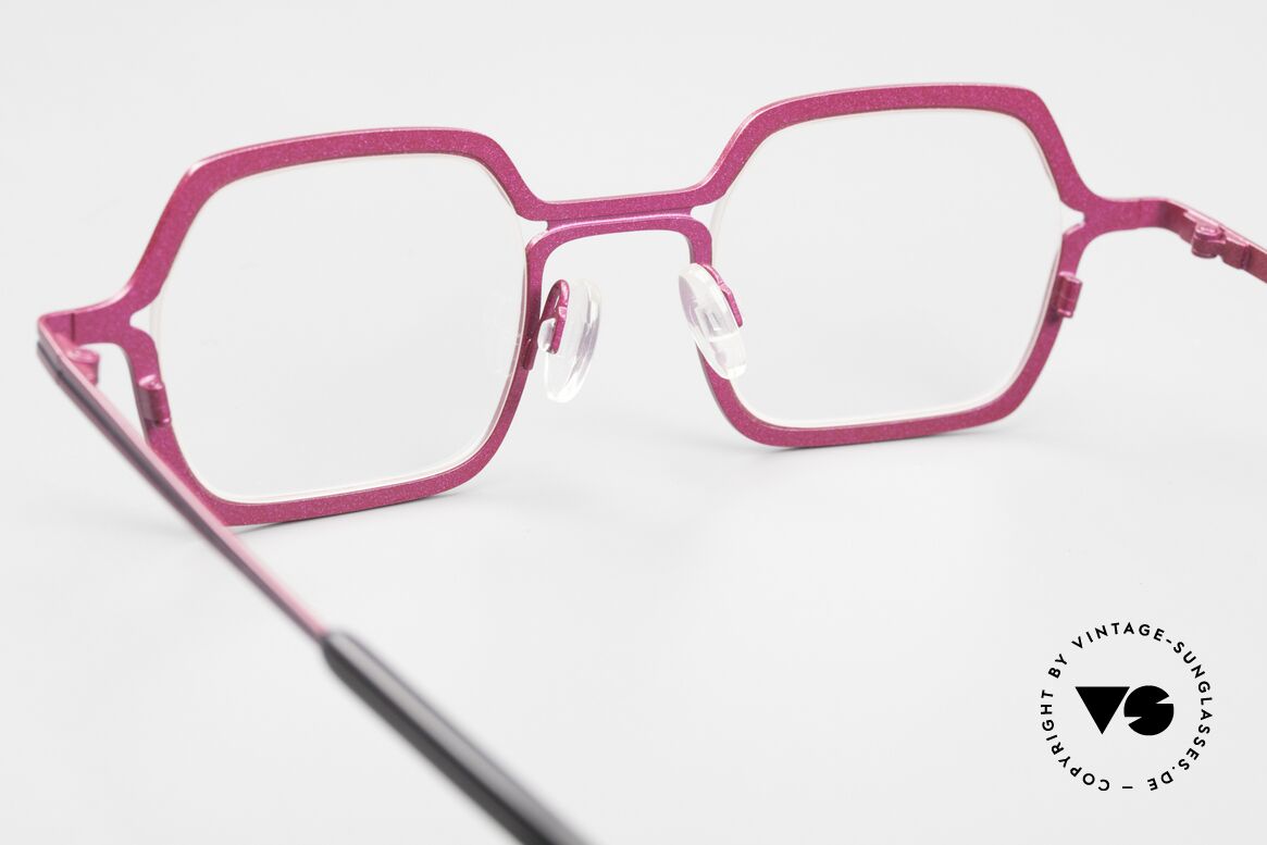 Theo Belgium Line Damenbrille Pink Metallic, Größe: medium, Passend für Damen