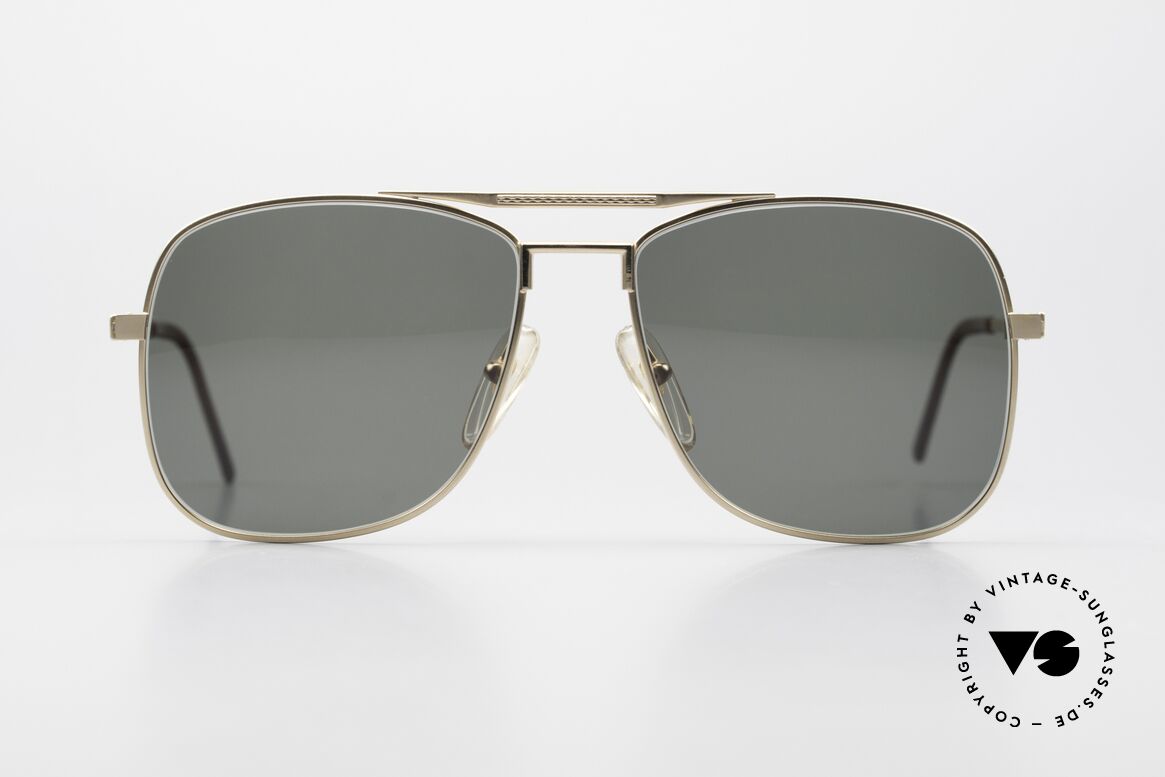 Dunhill 6038 Vergoldete 80er Sonnenbrille, hartvergoldete A. DUNHILL Titanium-Sonnenbrille, Passend für Herren