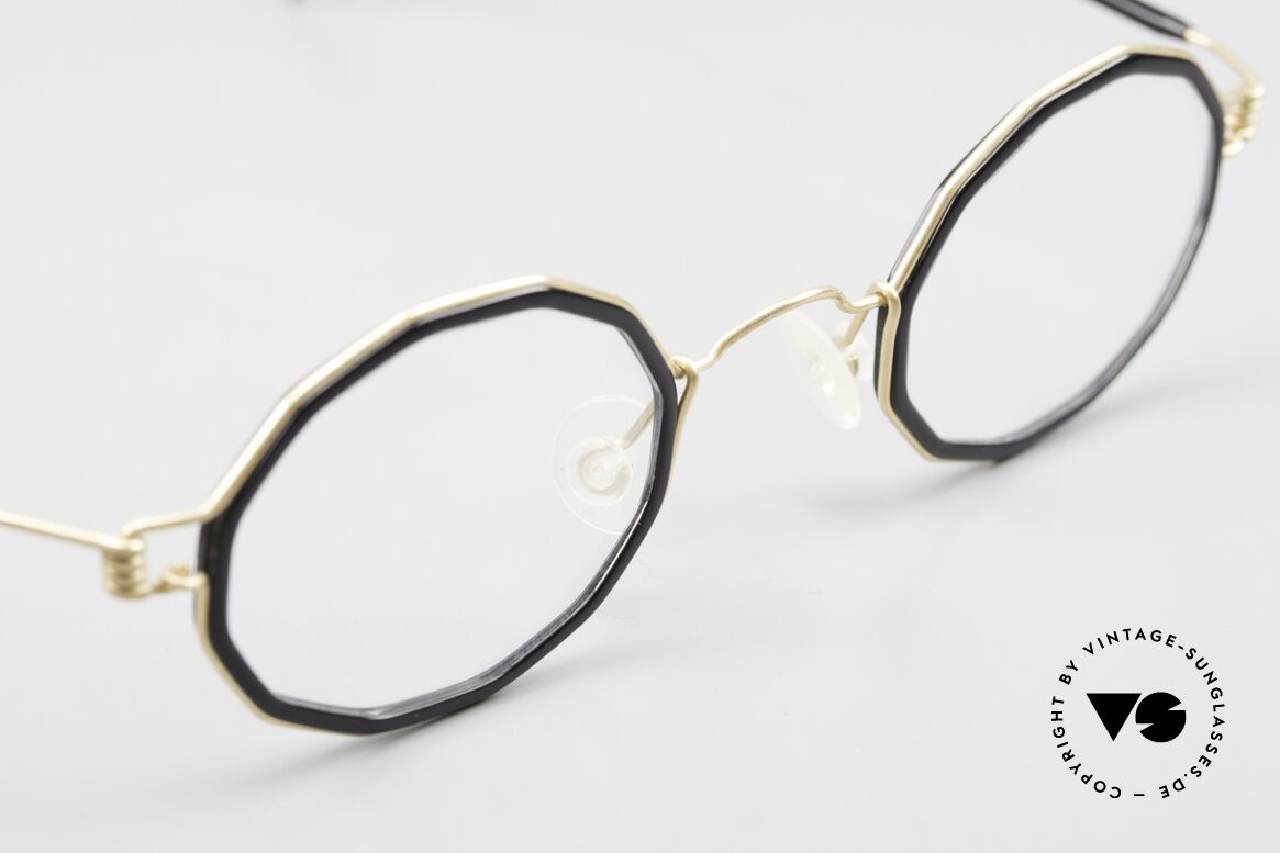 Lindberg Zeta Air Titan Rim Titan Brille mit Azetat Inlay, ungetragenes Designerstück + orig. Lindberg Magnet-Etui, Passend für Herren und Damen