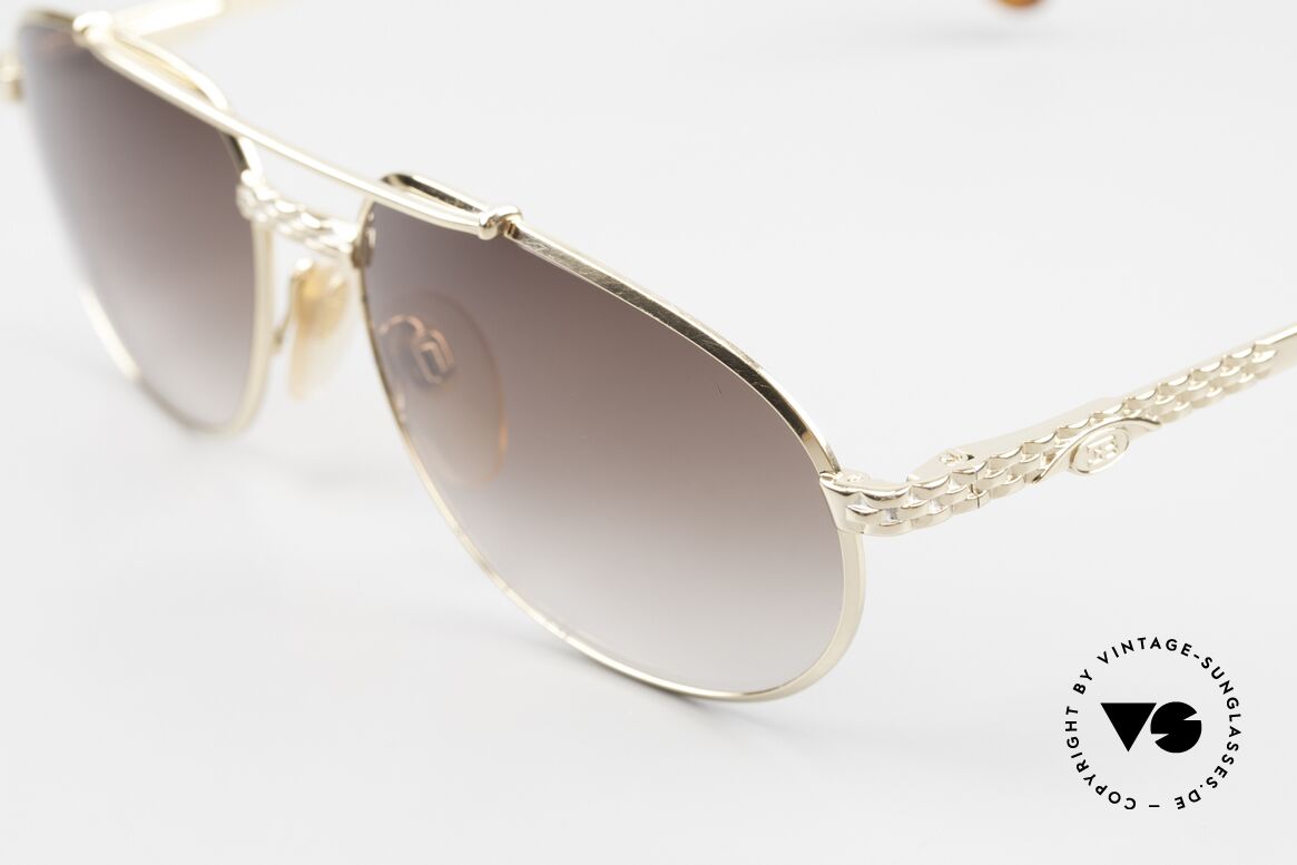 Bugatti EB503 Herren Sonnenbrille XL 90er Gold, unbeschreibliche TOP-Qualität; muss man fühlen!, Passend für Herren