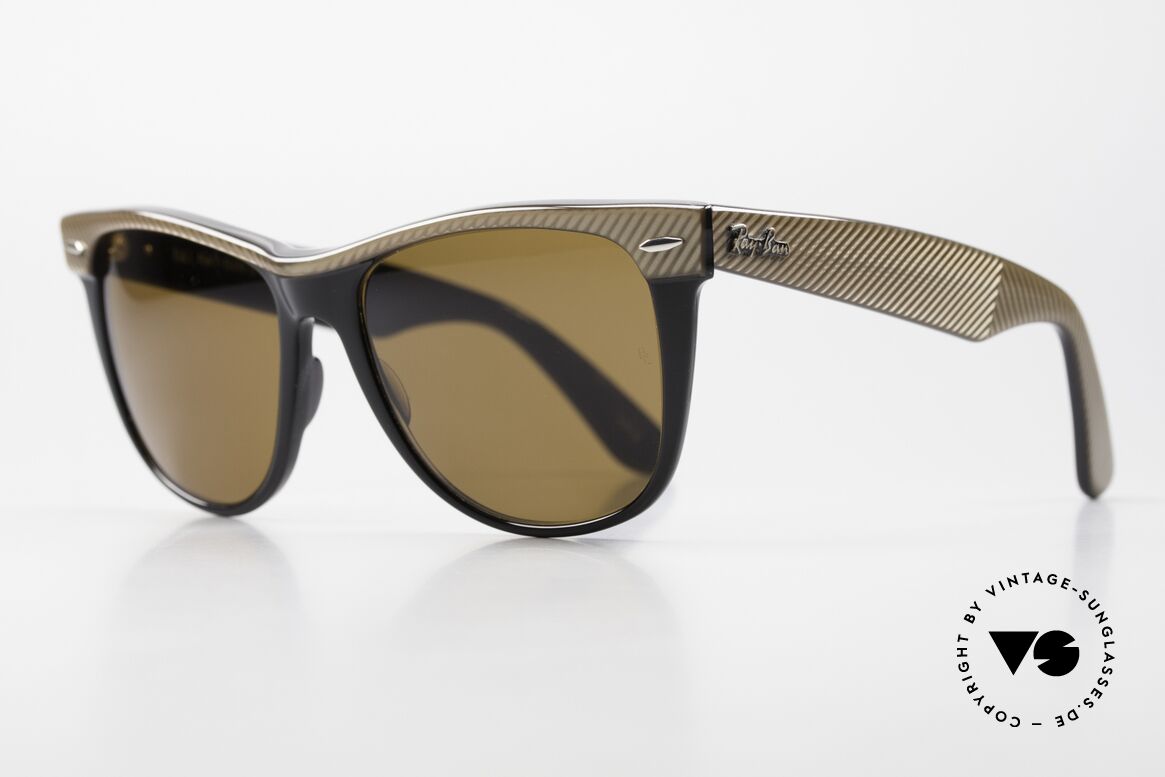 Ray Ban Wayfarer II Original USA B&L Wayfarer, berühmte Filmsonnenbrille der 80er Jahre; Kult!, Passend für Herren und Damen