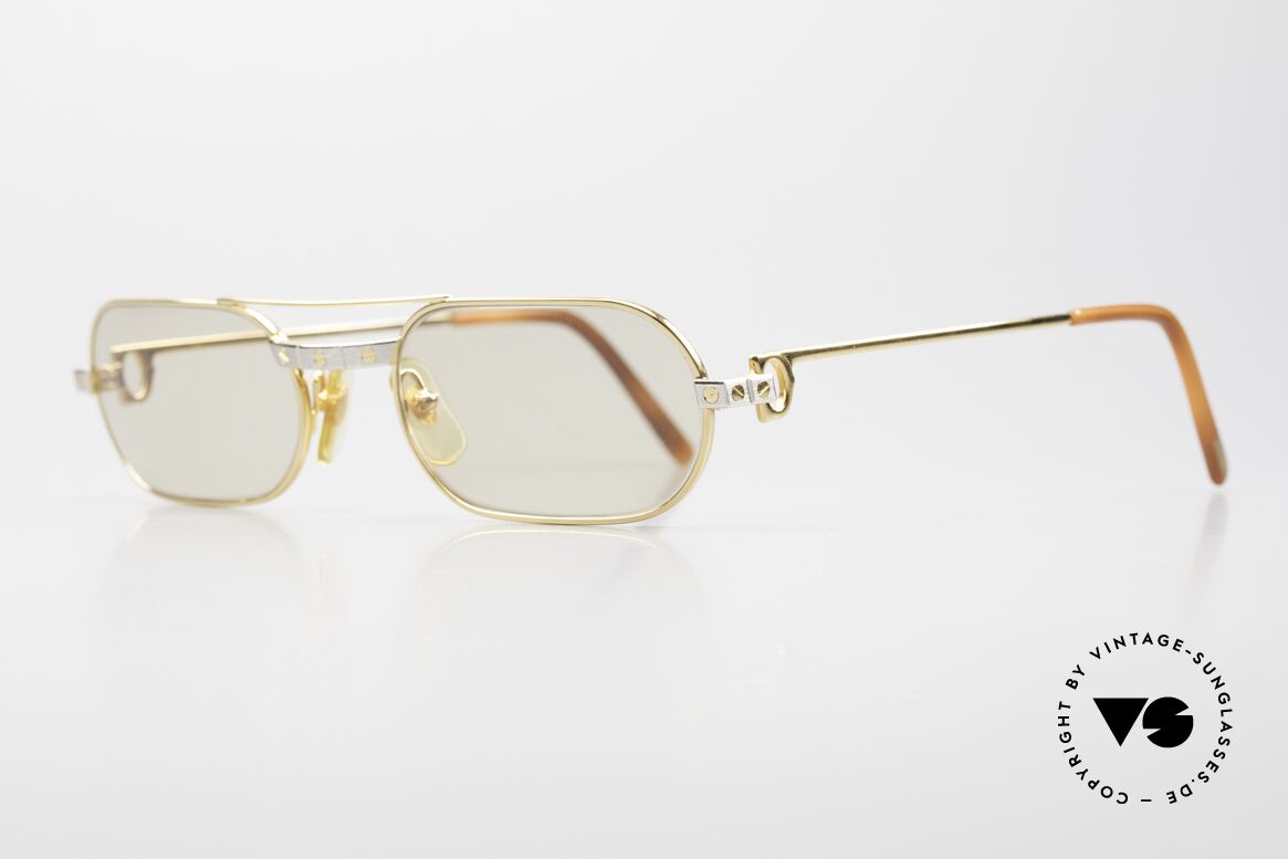 Cartier Must Santos - M Changeable Mineral Lenses, zudem mit sehr hochwertigen Automatik-Mineralgläsern, Passend für Herren und Damen