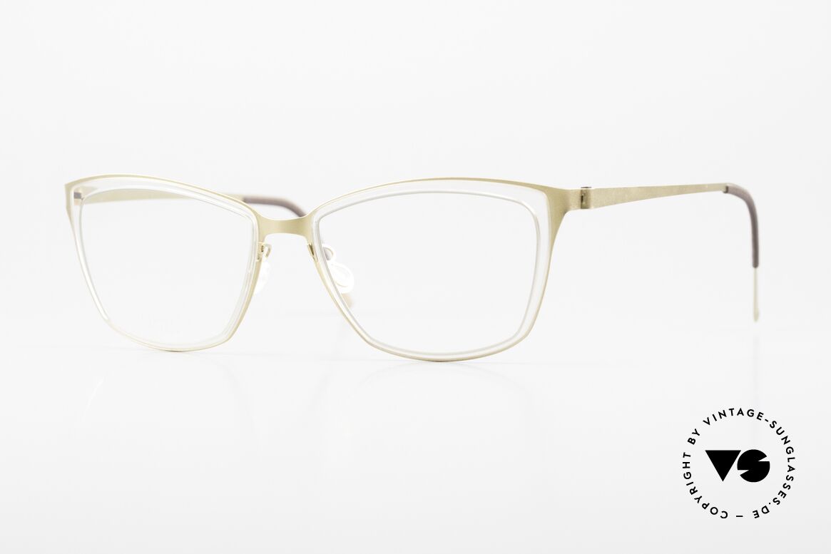 Lindberg 9713 Strip Titanium Damenbrille Klassisch Gold, Lindberg Damenbrille der Strip Titanium Serie, 2018, Passend für Damen