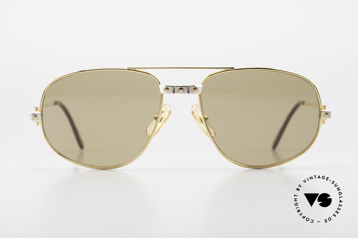 Cartier Romance Santos - L Gläser mit Hauchzeichen 1986, vintage CARTIER Luxus-Sonnenbrille; Modell ROMANCE, Passend für Herren