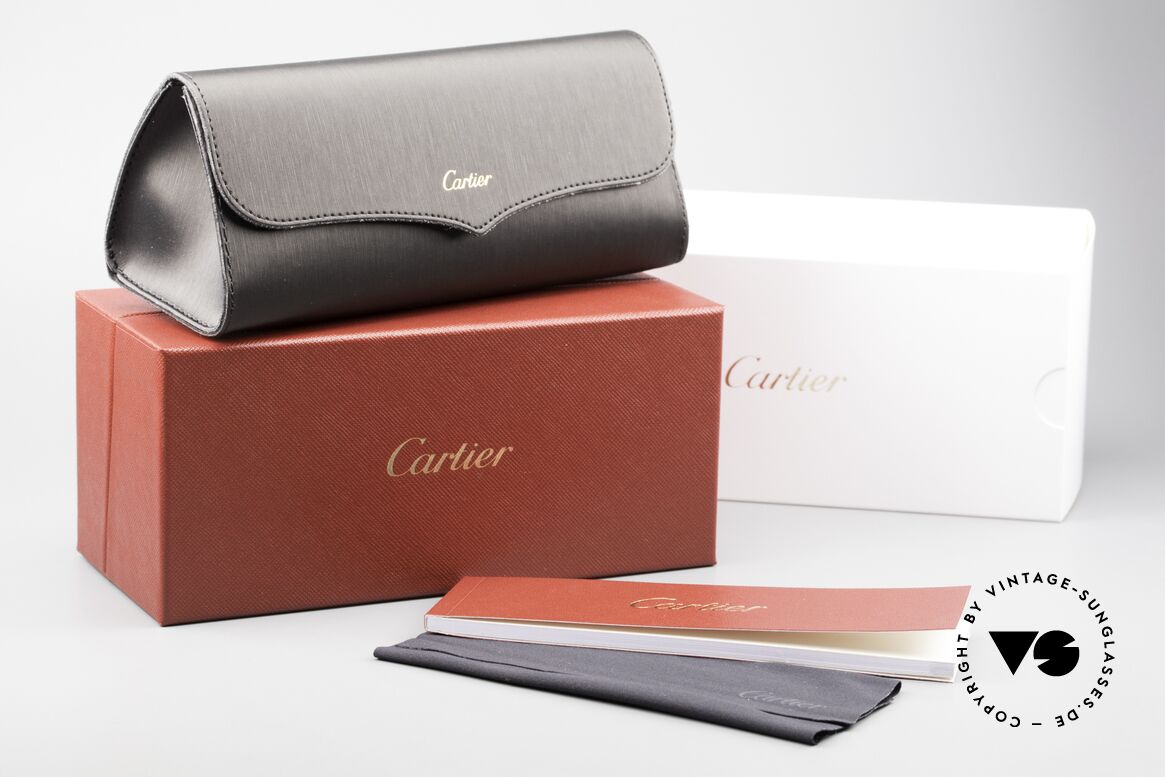 Cartier Santos De Cartier Holzbrille Pilot Polarized, Größe: medium, Passend für Herren