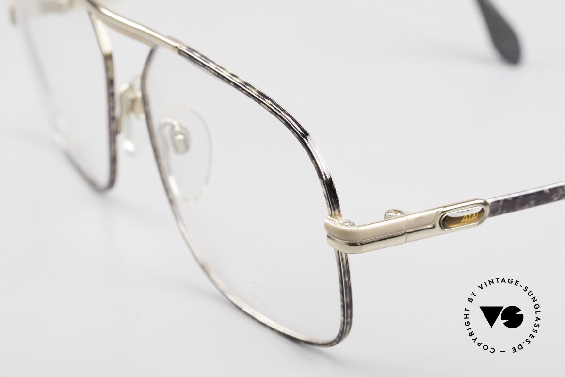 Cazal 716 Old School Brille Frühe 80er, außergewöhnliche Lackierung: petrol/grau marmor, Passend für Herren